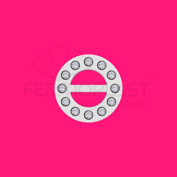 Argola Cristal 7mm c/ Trava